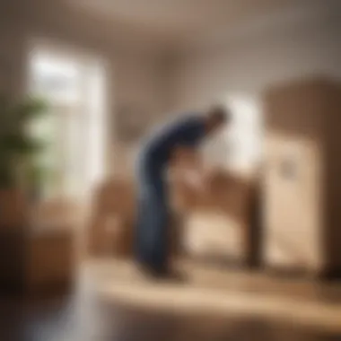 Professional Movers at Work Professional movers handling furniture with care