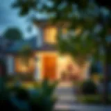 A modern rental property showcasing excellent curb appeal