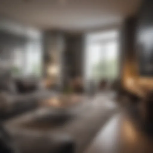 Modern student apartment interior at UT Dallas