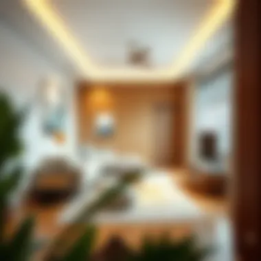 Cozy one-bedroom apartment demonstrating distinct living areas