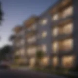 Exterior view of Sunnydale Apartments showcasing modern architecture