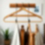 Classic wooden frame hanger showcasing craftsmanship