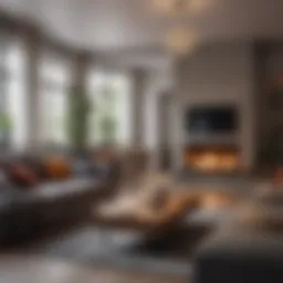 Modern apartment interior showcasing stylish decor