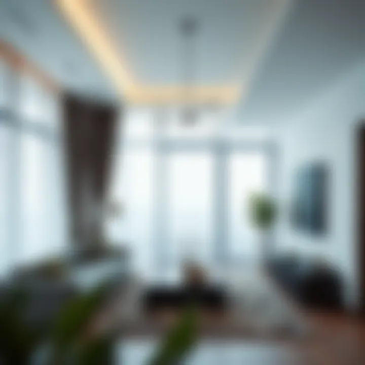 A contemporary condo interior showcasing modern design