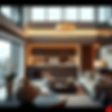 Sophisticated Interior Design in Modern Penthouse Elegant interior design of a modern penthouse