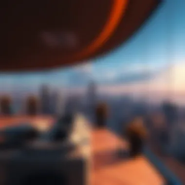 Panoramic City Views from a Luxurious Penthouse Luxurious penthouse with panoramic city views