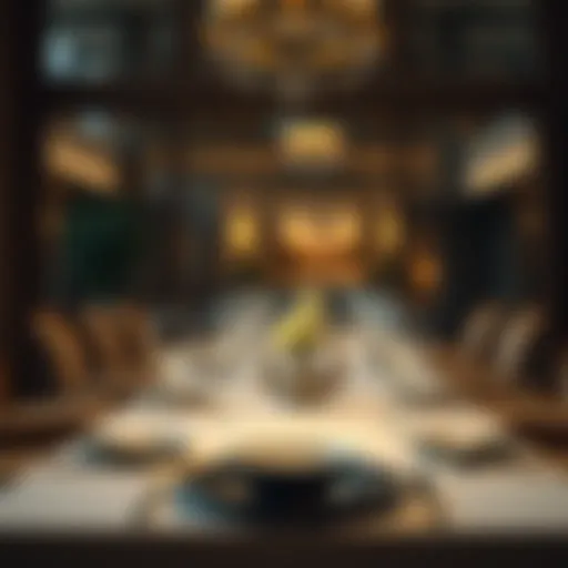 Sophisticated Formal Dining Arrangement Elegant formal table setting with fine china and crystal