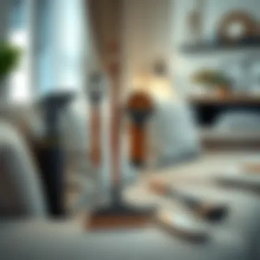 Sofa cleaning tools displayed neatly