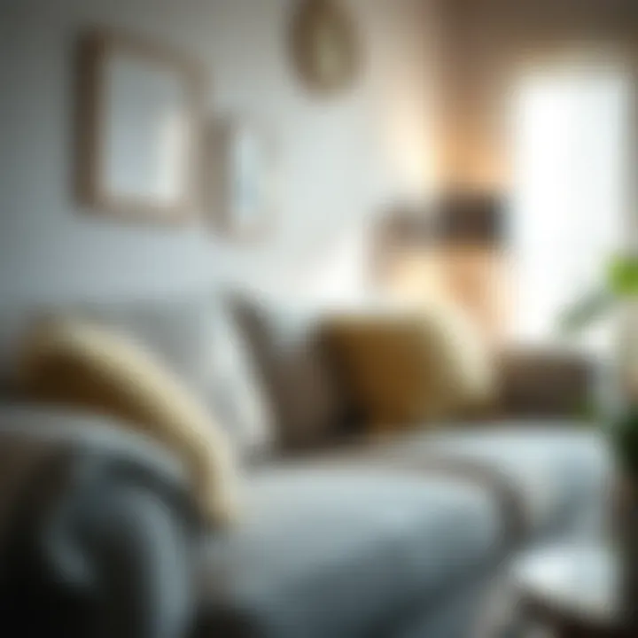 Sofa after cleaning, showcasing freshness