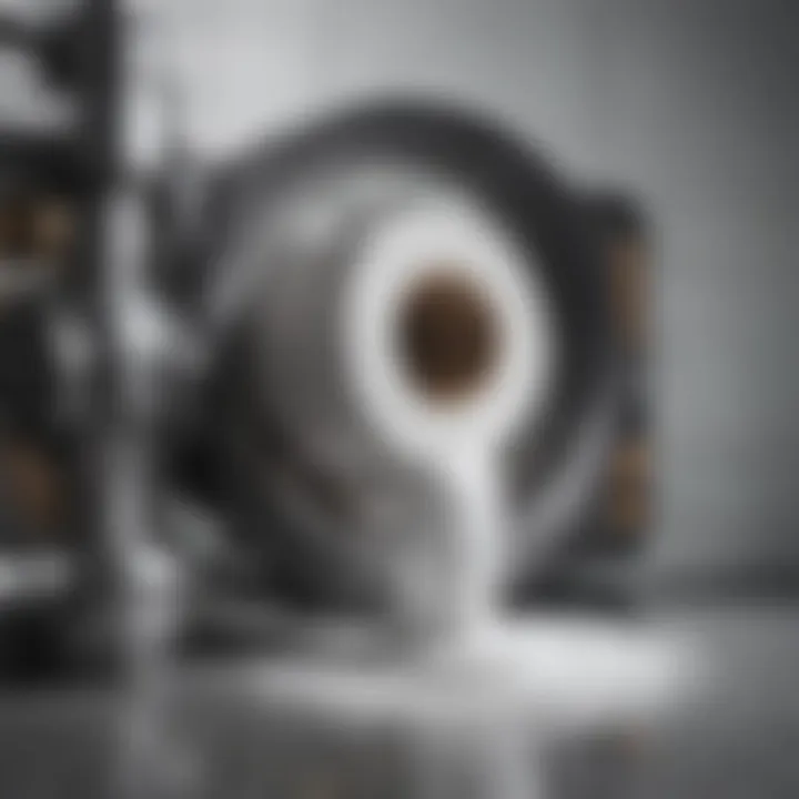 Illustration showcasing the dissolving action of identified chemicals