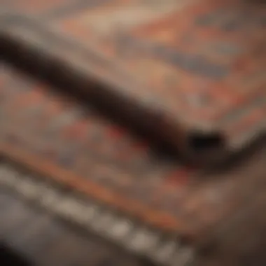 A vibrant woven rug after a meticulous cleaning process.