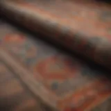 A beautifully woven rug showcasing intricate patterns and colors.