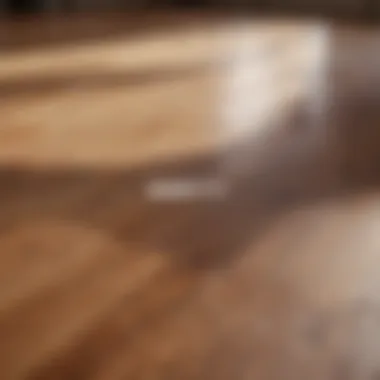 Before and after of hardwood floor cleaning