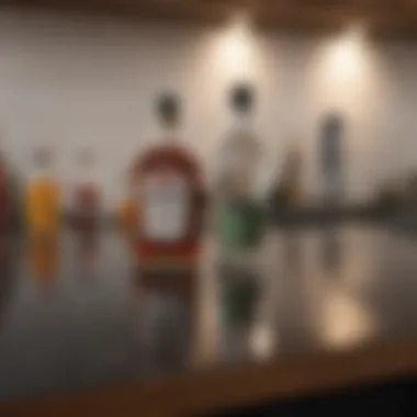 Vinegar being applied to a countertop