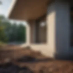 A detailed examination of a property's foundation highlighting potential issues