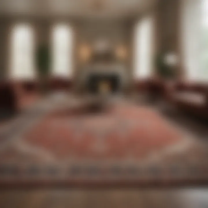 Aesthetic harmony achieved through rug selection in interior design