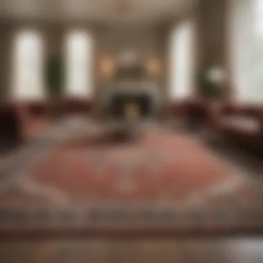 Aesthetic Harmony in Design Aesthetic harmony achieved through rug selection in interior design