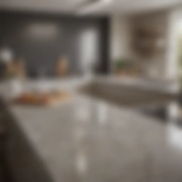 Close-up of gleaming kitchen surfaces after deep cleaning