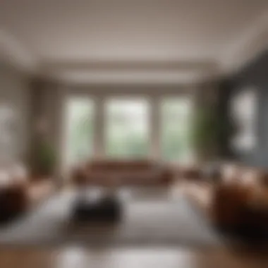 A tidy living room showcasing a clean and inviting space.