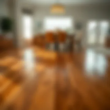 Hardwood Floor Cleaning Results Before and after comparison of hardwood floor cleaning