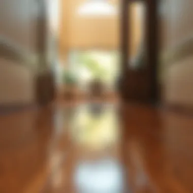 Shiny Hardwood Floor Close-up of a clean hardwood floor with a natural shine