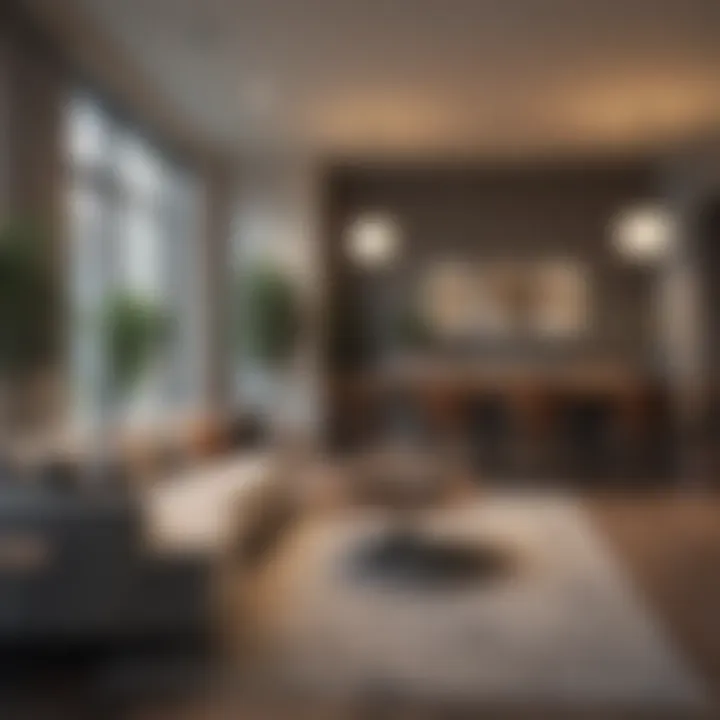 Stylish living area within The Vine Apartments demonstrating sophisticated interior design