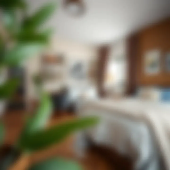 Personalized Decor Elements Personalized decor elements enhancing the aesthetic appeal of a converted studio apartment.