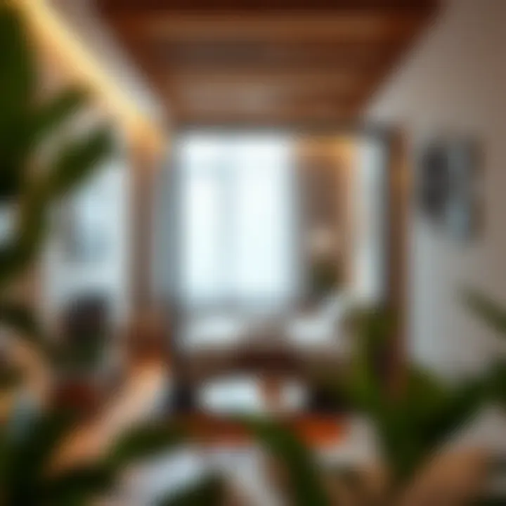 Innovative Space Division Creative division of space in a studio apartment with a decorative partition and functional furniture.