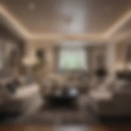 Modern living room showcasing sleek design and innovative layout