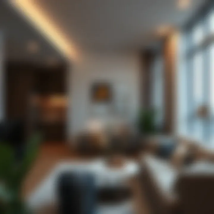 Cozy apartment interiors reflecting modern design in Atlanta