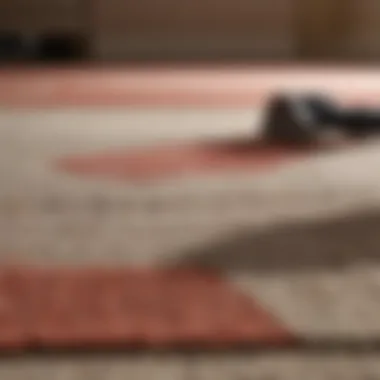 Comparison of various carpet cleaning methods displayed side by side