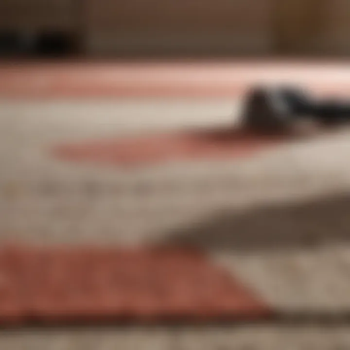 Comparison of various carpet cleaning methods displayed side by side