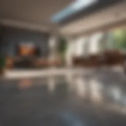 A pristine living space showcasing deep cleaning results