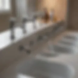 Illustration of double basin simple drain design showcasing functional aspects.