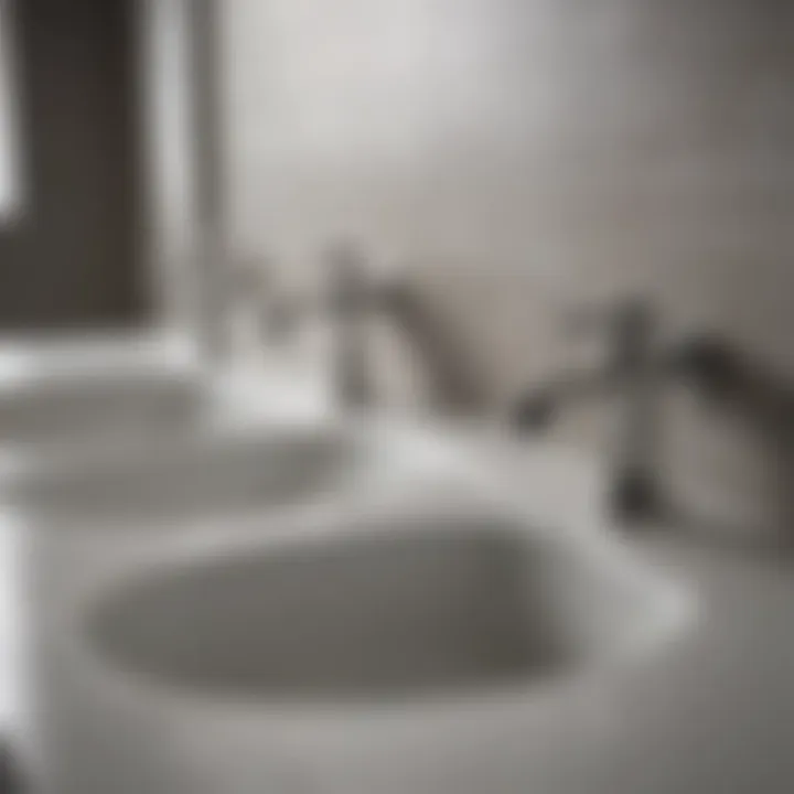 Visual representation of installation techniques for double basin simple drains.