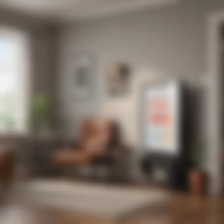 Illustration depicting the relationship between credit scores and rental applications.