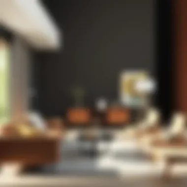 Elegant Mid-Century Modern Furniture Collection A collection of mid-century modern furniture showcasing functionality and elegance