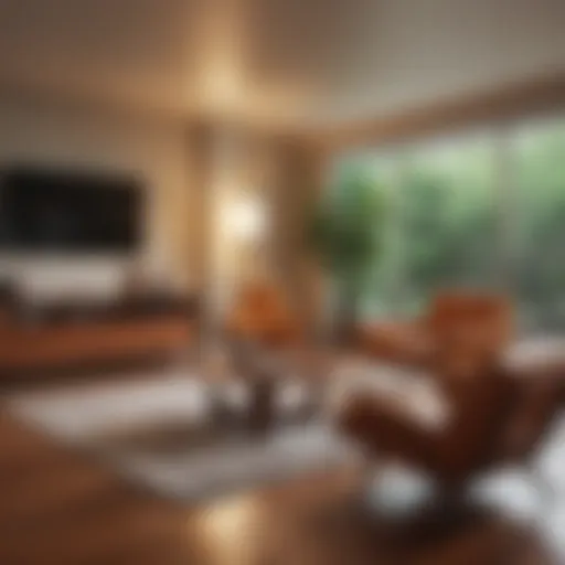 Classic midcentury modern living room showcasing iconic furniture.