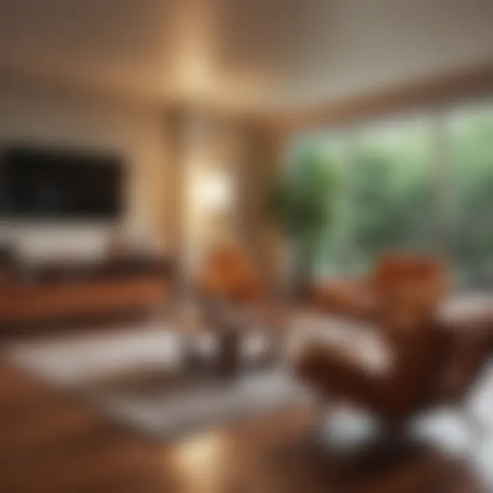 Classic midcentury modern living room showcasing iconic furniture.