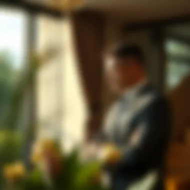 Negotiating the Unseen: Buyer and Seller Dynamics A buyer and seller engaging in a discreet conversation