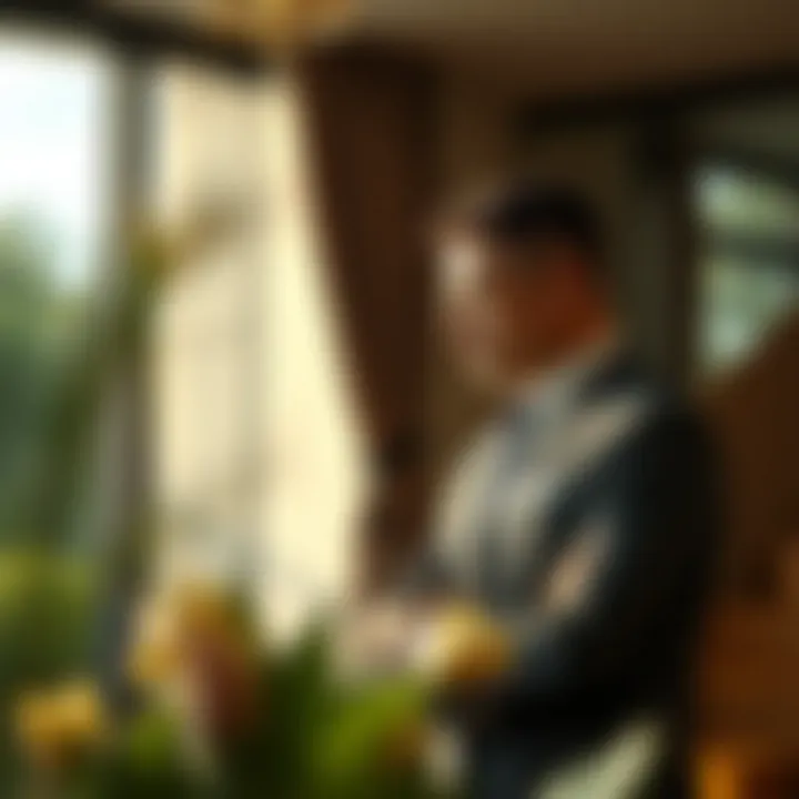 Negotiating the Unseen: Buyer and Seller Dynamics A buyer and seller engaging in a discreet conversation