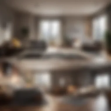 Visual comparison of studio and one bedroom layouts