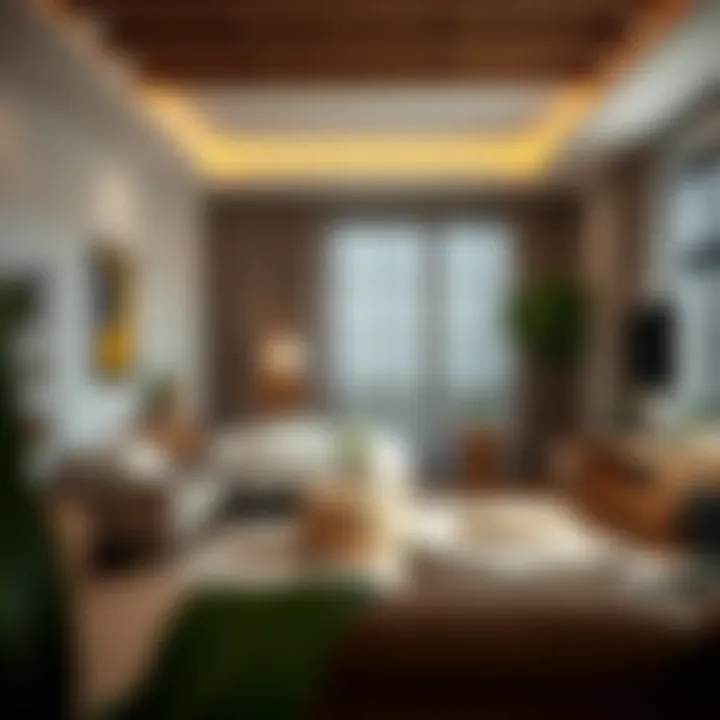 Thoughtful furniture arrangement in a compact living space