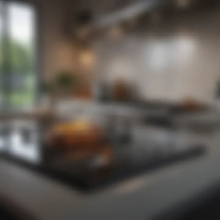 Demonstrating energy-efficient features of a glass cooktop oven