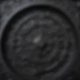 Detailed view of cast iron texture