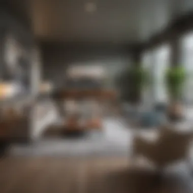 Stylish Interior Living Space at University Cove Apartments Elegant living space featuring contemporary decor in an apartment unit