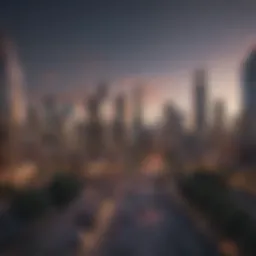 A picturesque view of an affordable city skyline