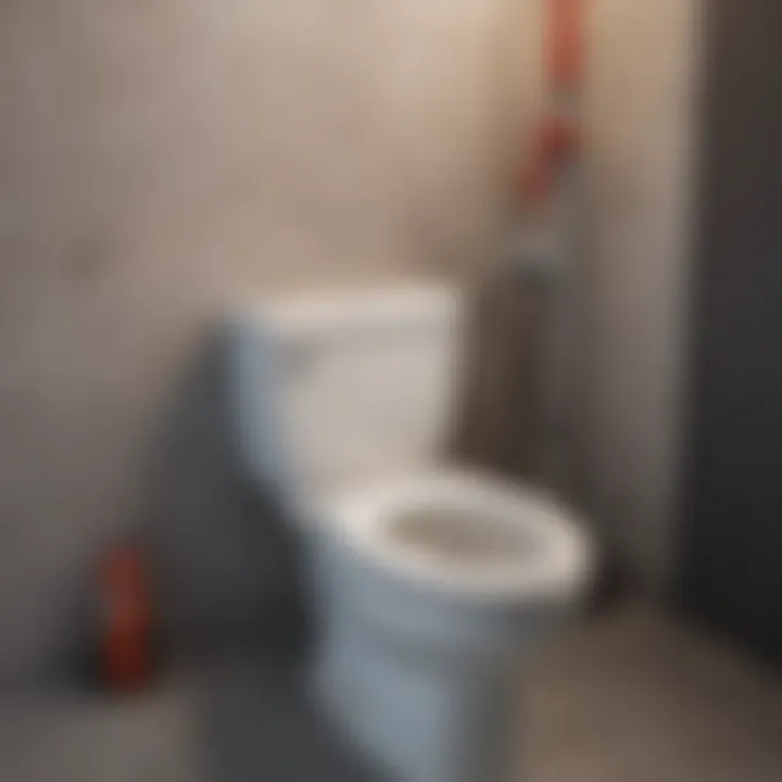 Correct setup for using a drill with a toilet snake