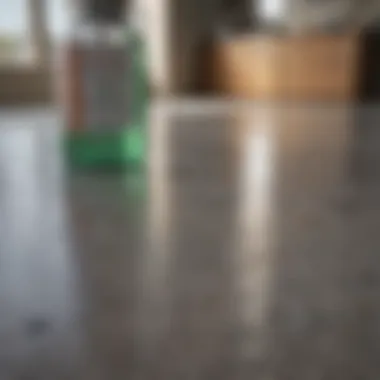 Effective Surface Disinfection with Vinegar Vinegar being applied on surfaces for disinfection