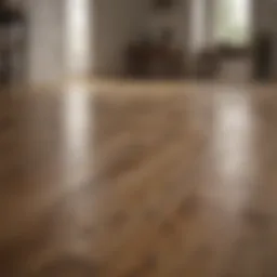 Elegant oak floor showcasing its natural grain